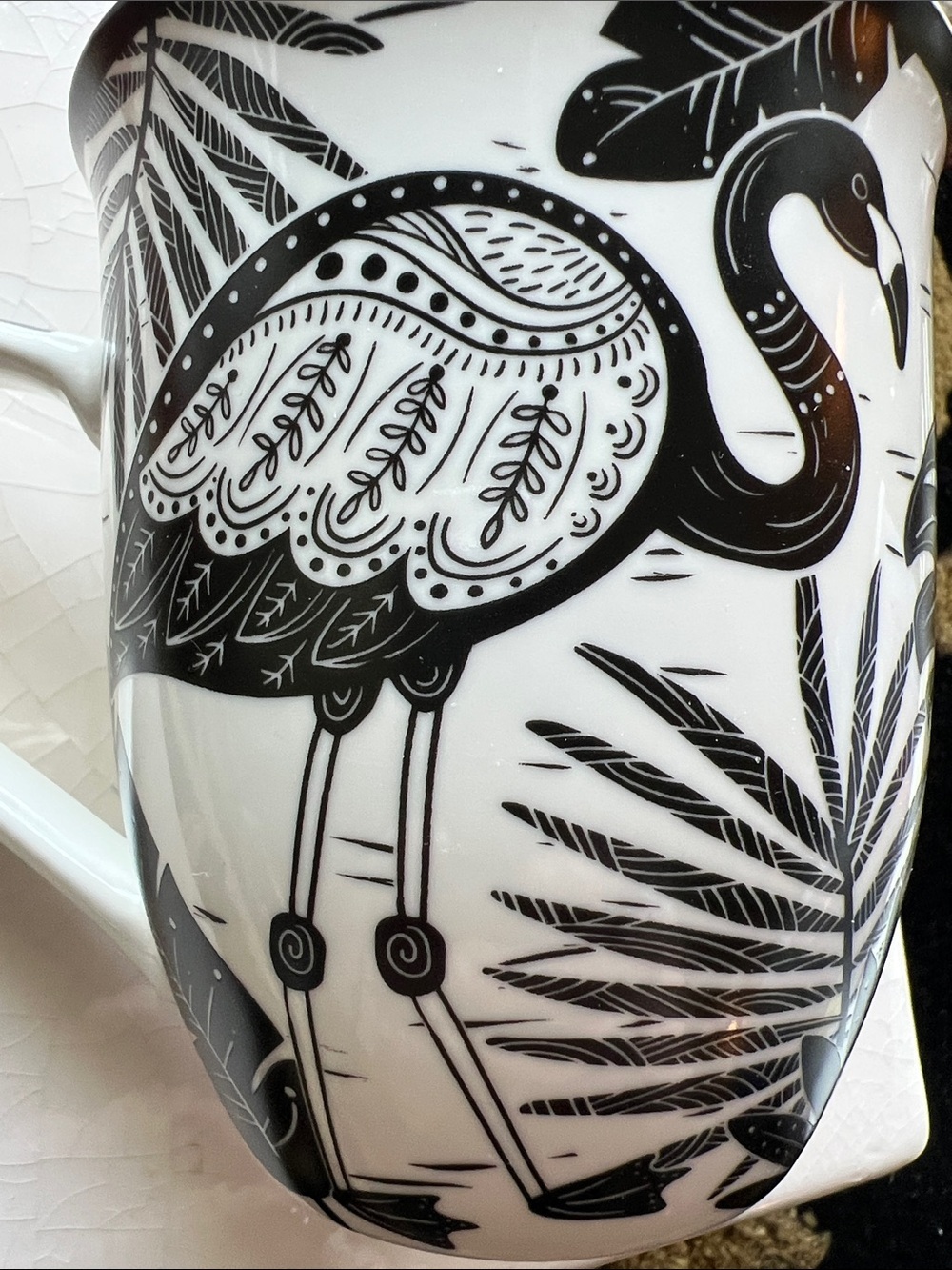 Karma Flamingo Hobo Coffee Tea Mug Cup NEW WITH TAGS “Find Balance” - Picture 8 of 13
